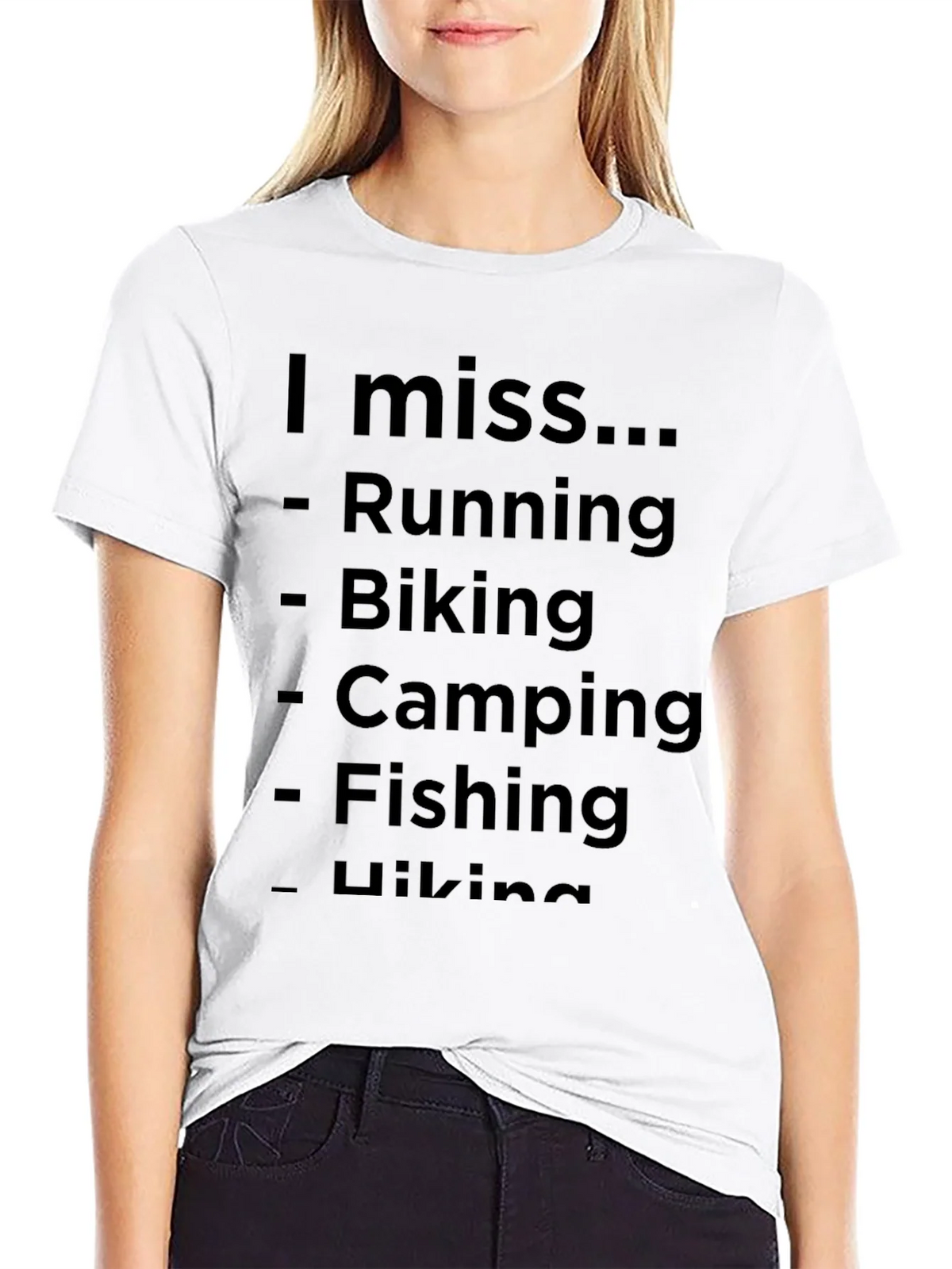 I Miss Running Biking Camping T-Shirt product image 8