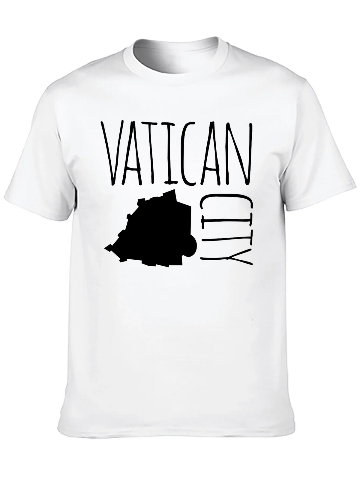 Vatican City Map Graphic T-Shirt - Black product image 8
