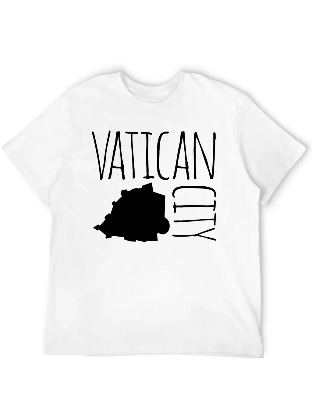 Vatican City Map Graphic T-Shirt - Black product image 10