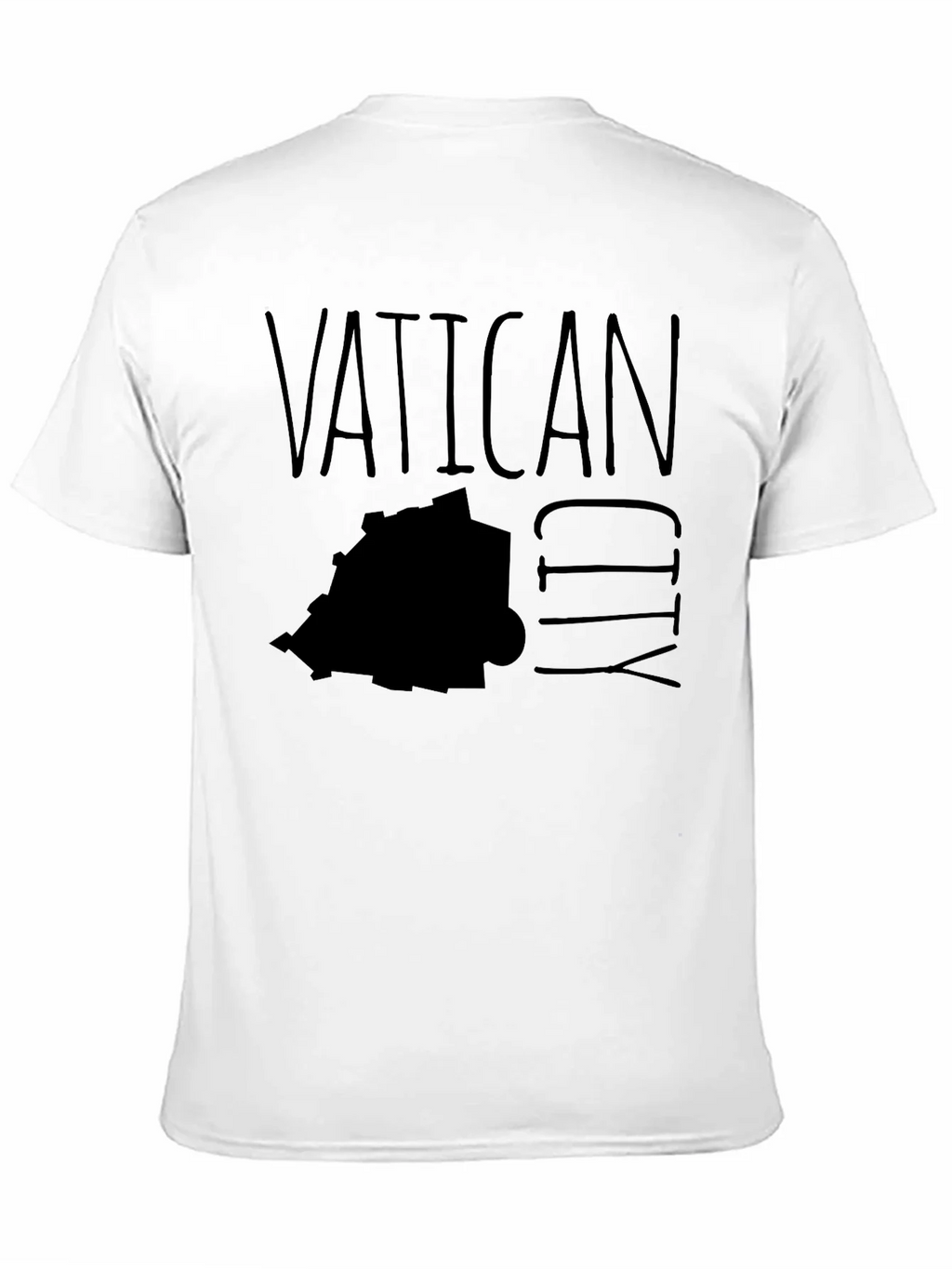 Vatican City Map Graphic T-Shirt - Black product image 9