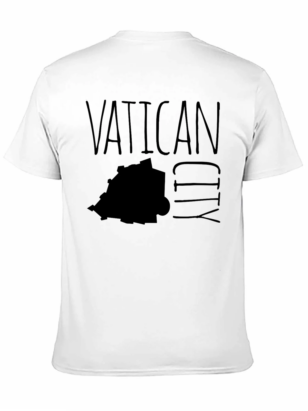 Vatican City Map Graphic T-Shirt - Black product image 9