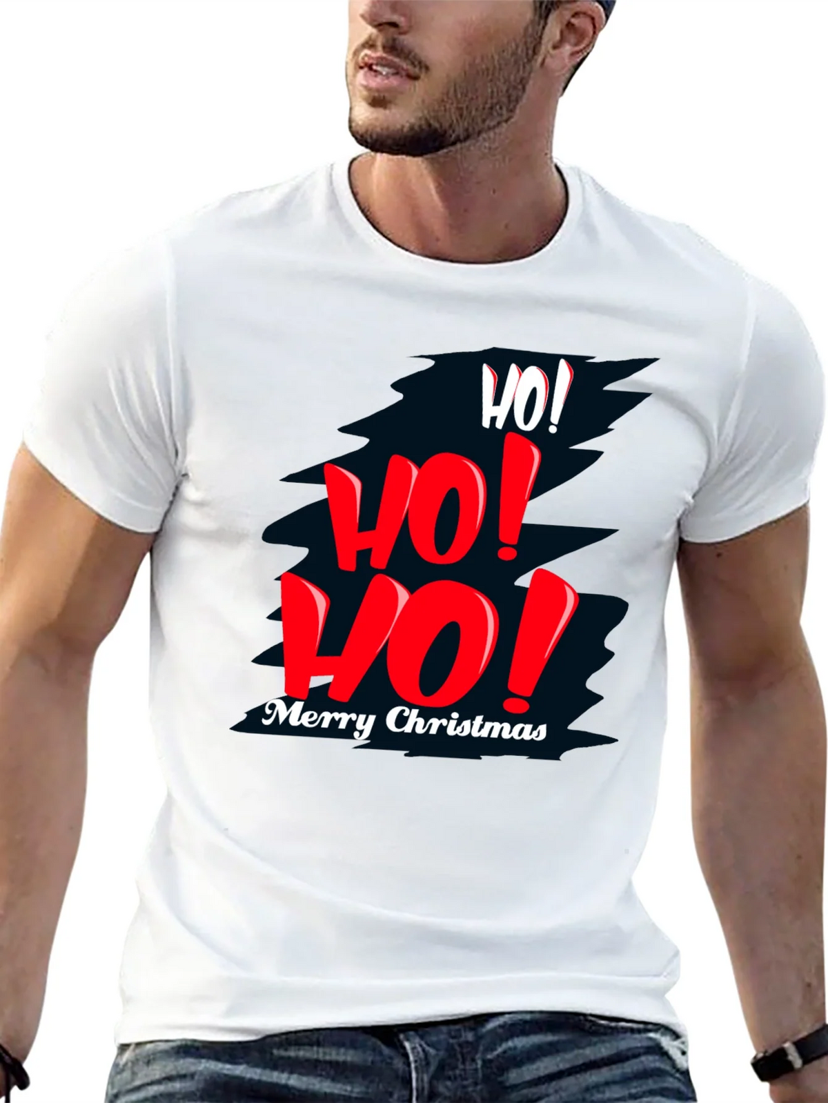Festive Christmas T-Shirt - Ho! Ho! Ho! product image 12