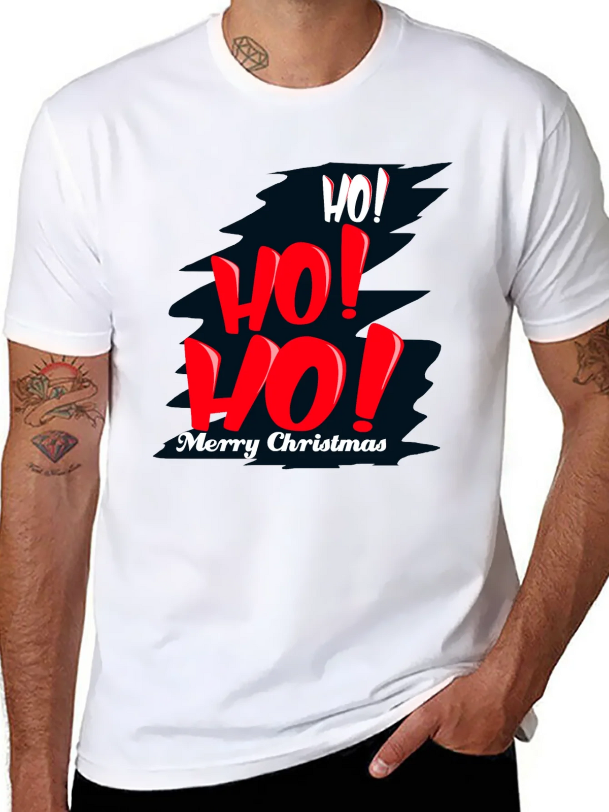 Festive Christmas T-Shirt - Ho! Ho! Ho! product image 7