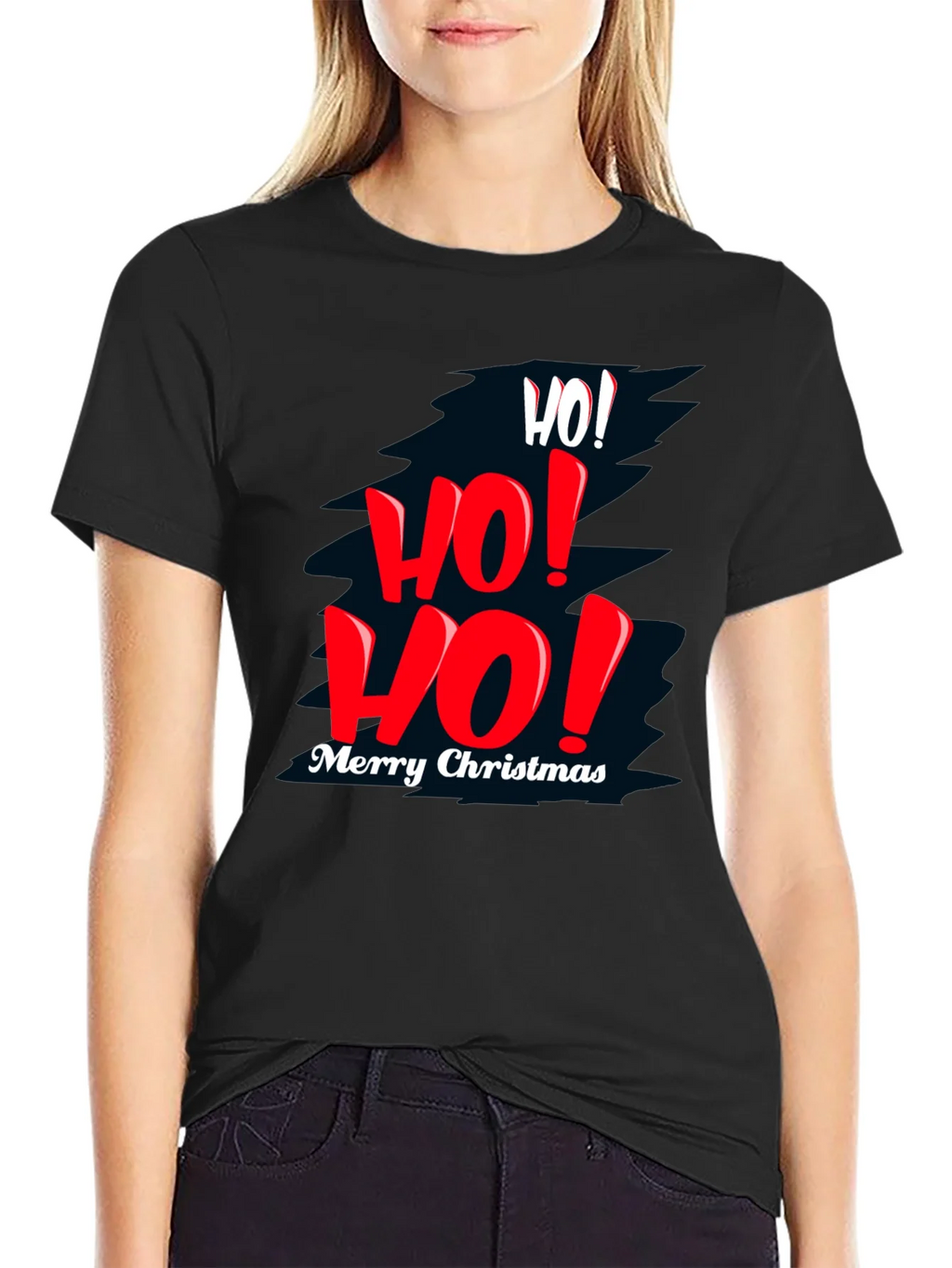 Festive Christmas T-Shirt - Ho! Ho! Ho! product image 2