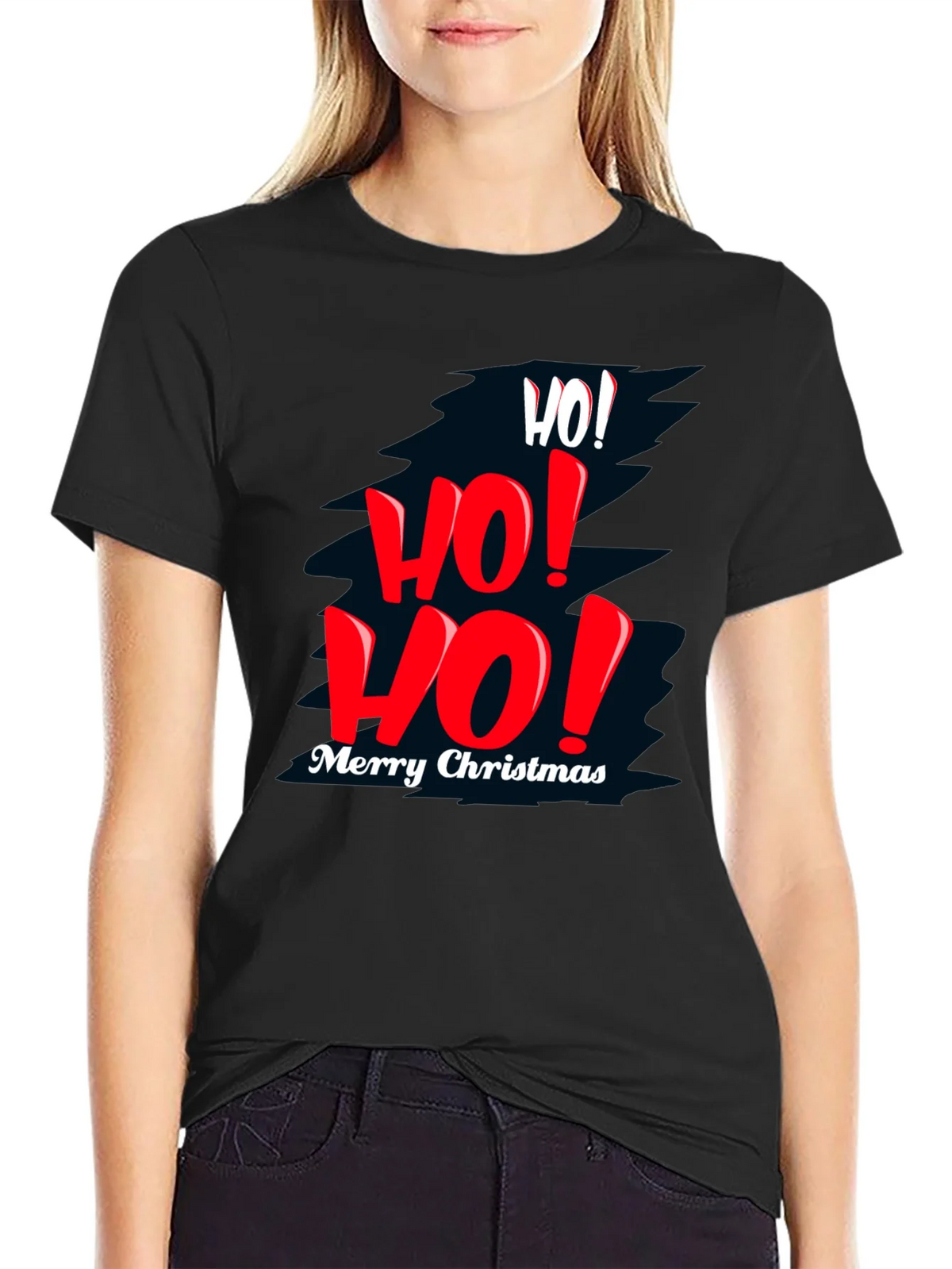 Festive Christmas T-Shirt - Ho! Ho! Ho! product image 2