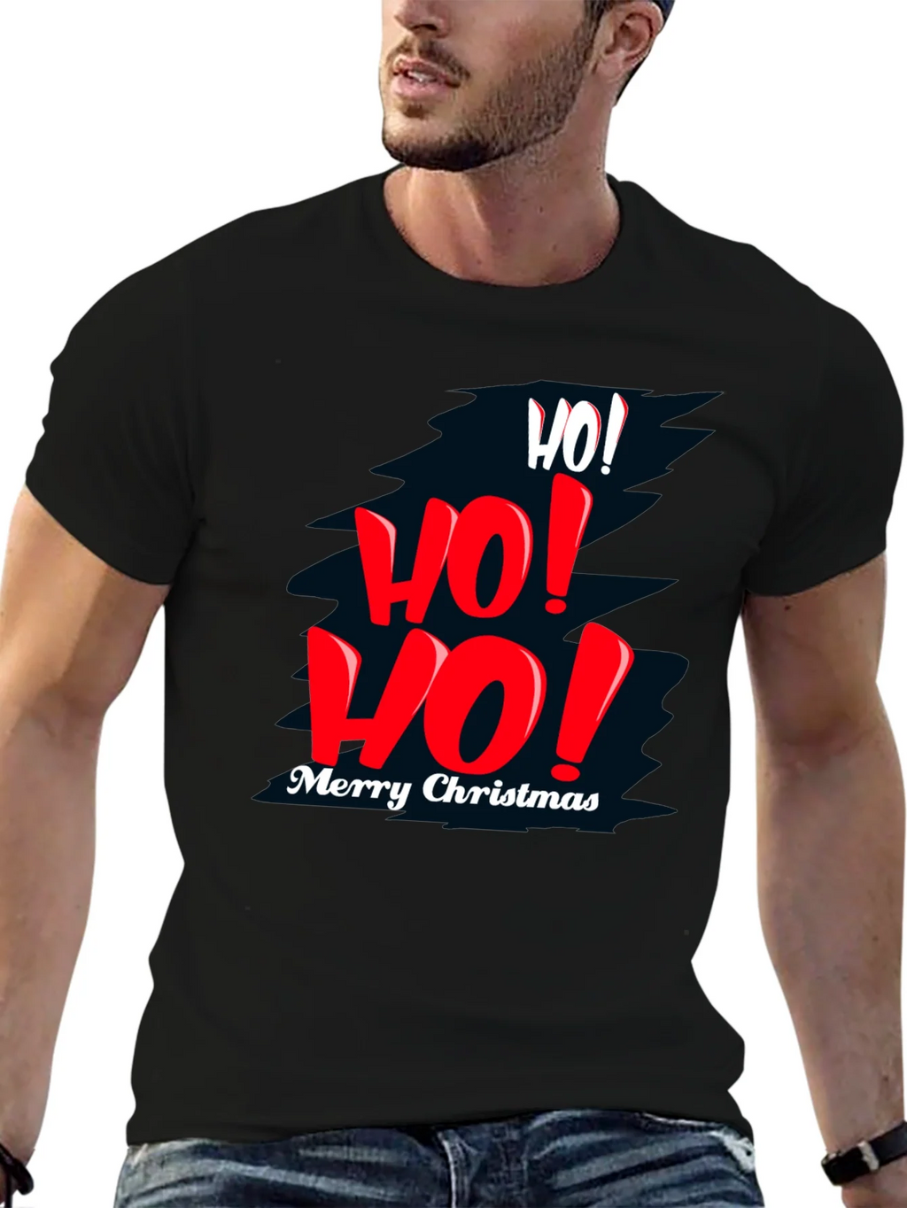 Festive Christmas T-Shirt - Ho! Ho! Ho! product image 6