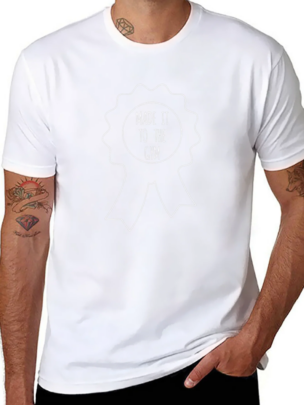 Made It to the Gym Tee - Workout Motivation product image 7