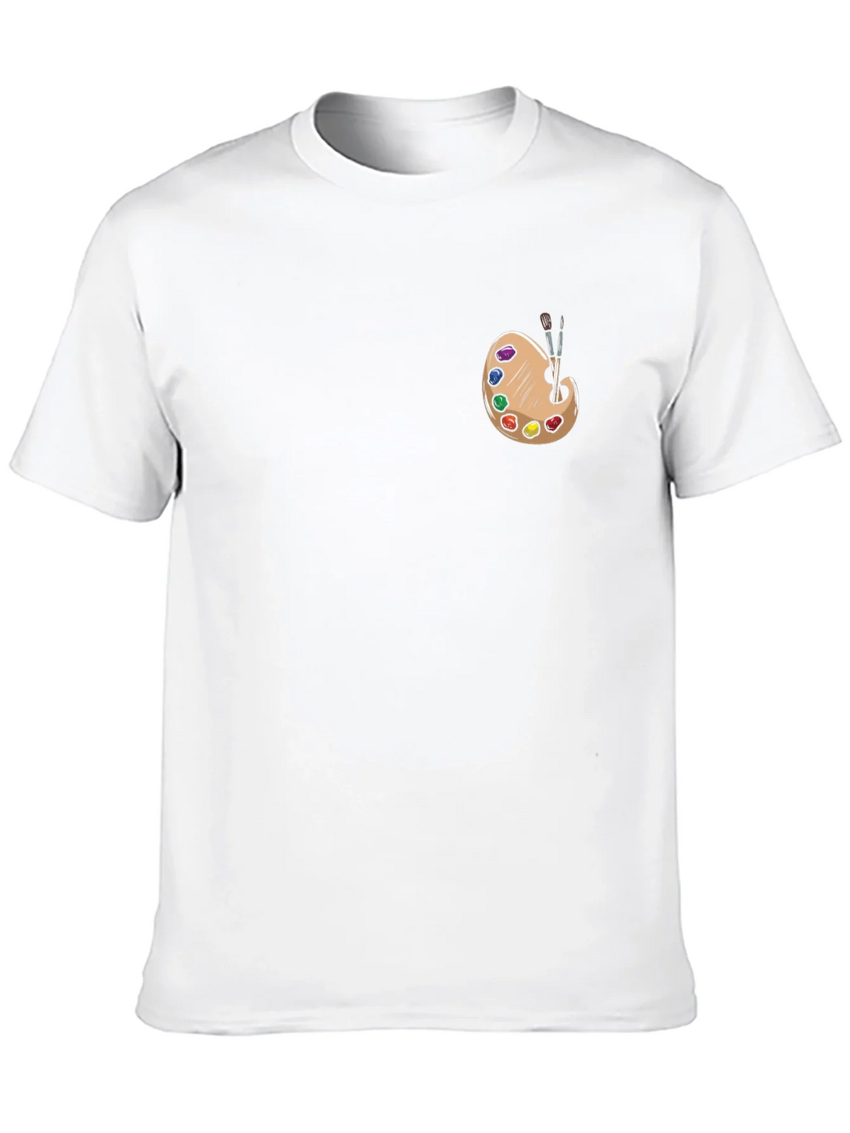 Artist Palette Graphic Tee - Black Cotton T-Shirt product image 9
