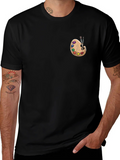 Artist Palette Graphic Tee - Black Cotton T-Shirt product image 1
