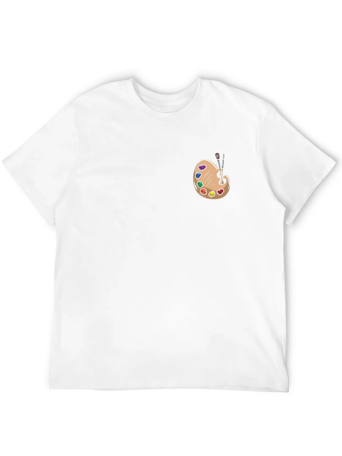 Artist Palette Graphic Tee - Black Cotton T-Shirt product image 11