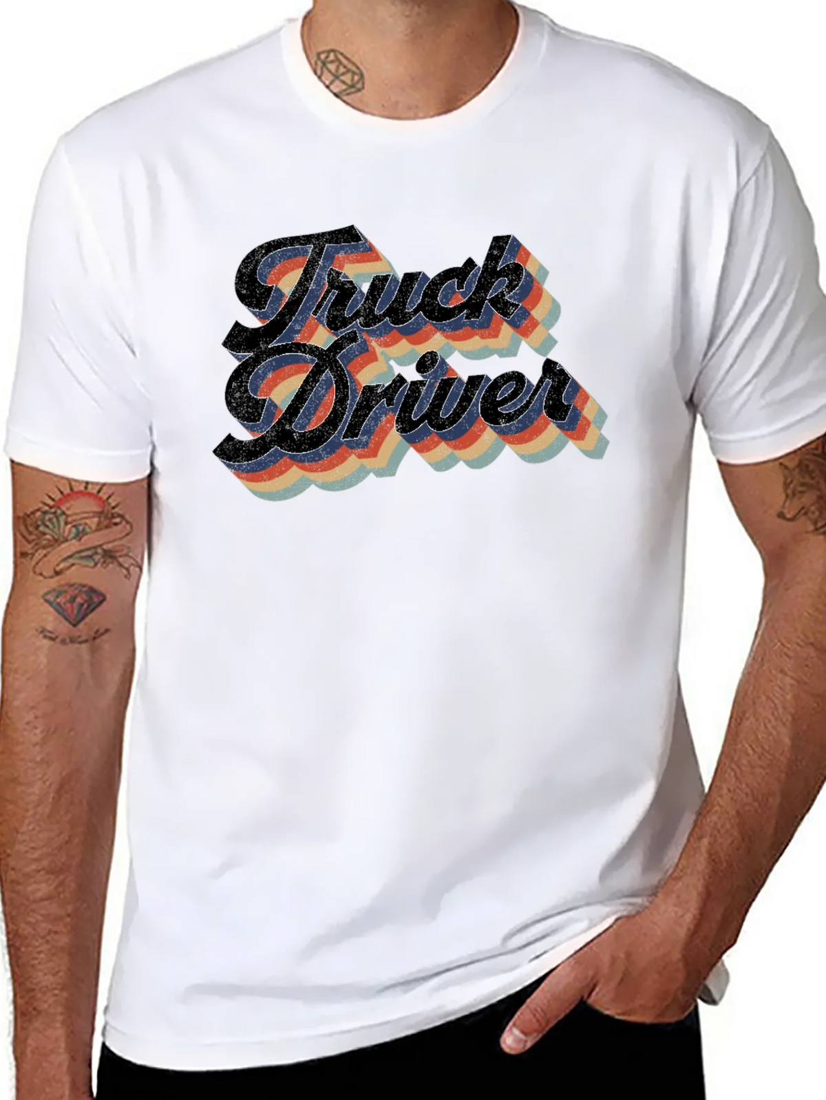 Truck Driver Retro Style T-Shirt product image 7