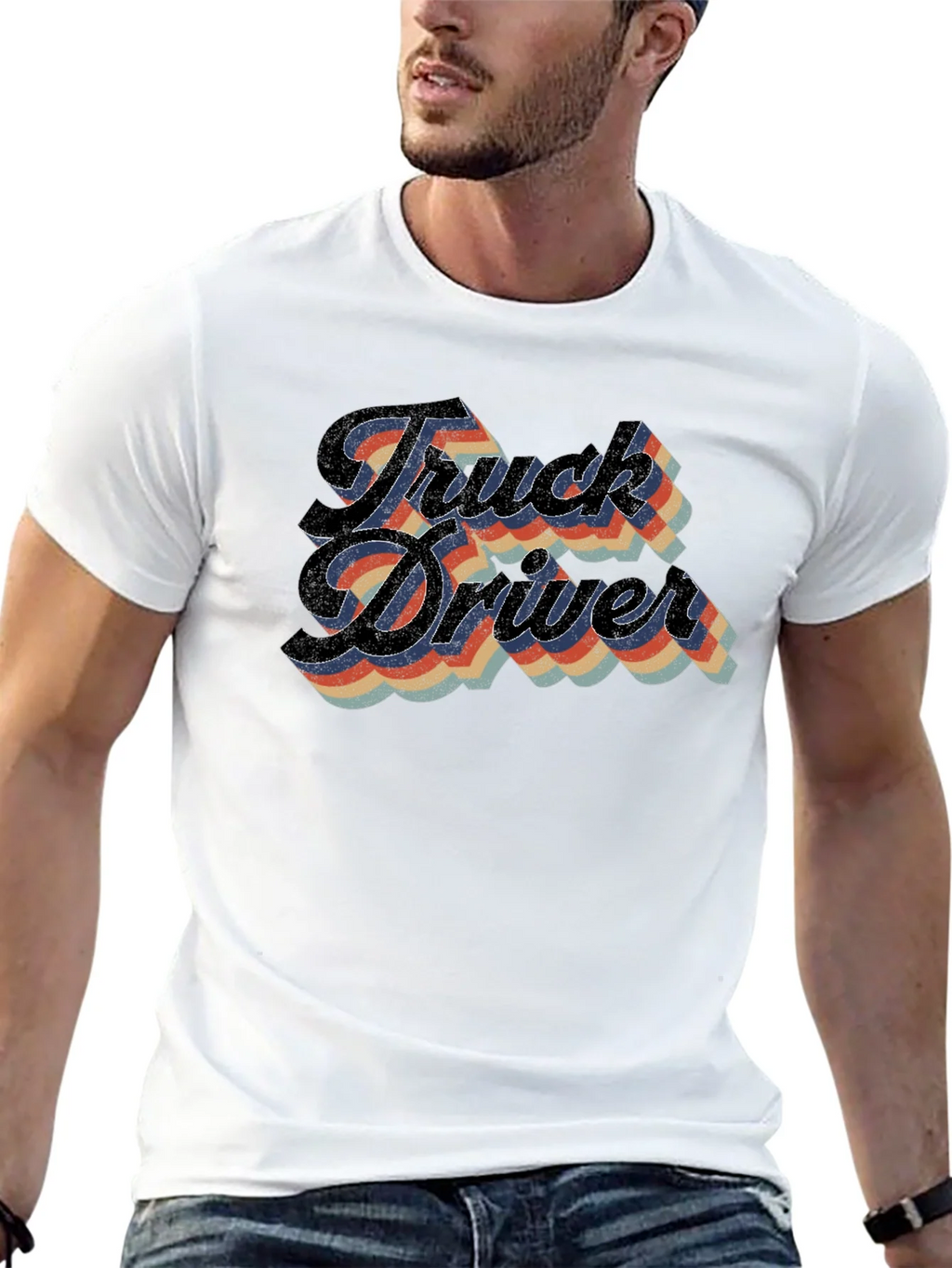 Truck Driver Retro Style T-Shirt product image 12