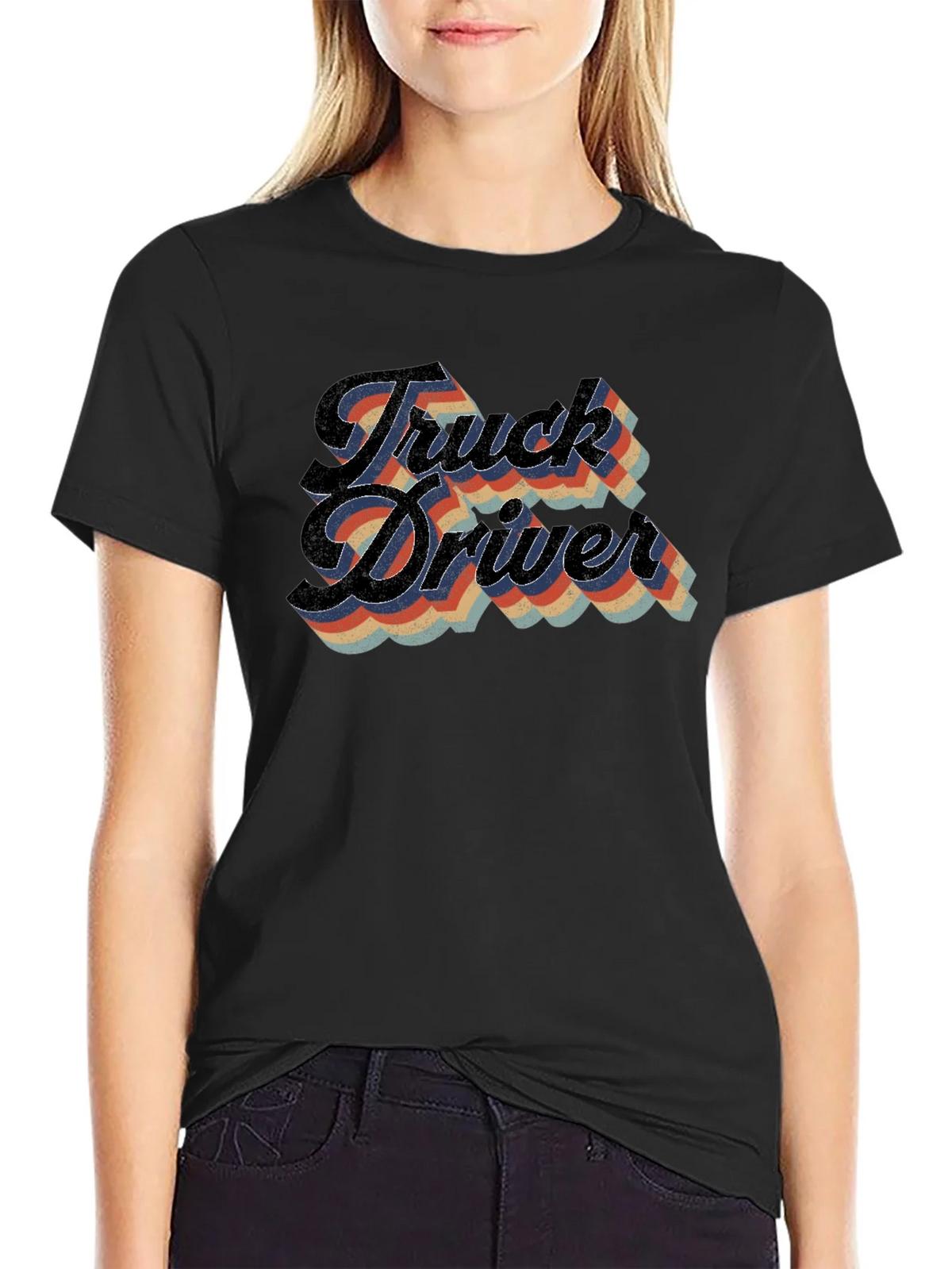Truck Driver Retro Style T-Shirt product image 2