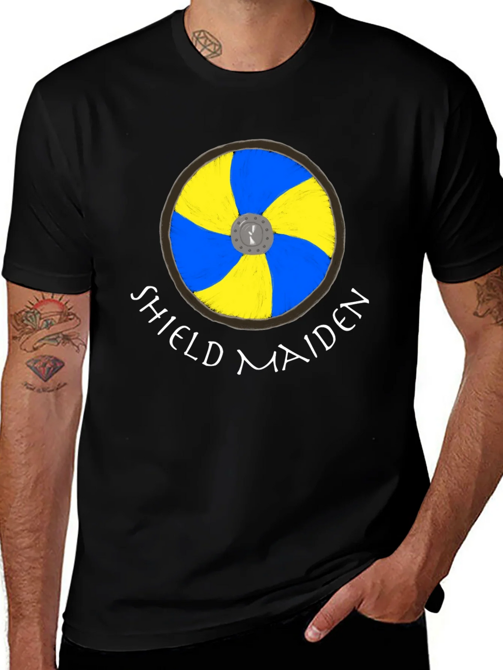 Shield Maiden Viking T-Shirt - Warrior Style product image 1