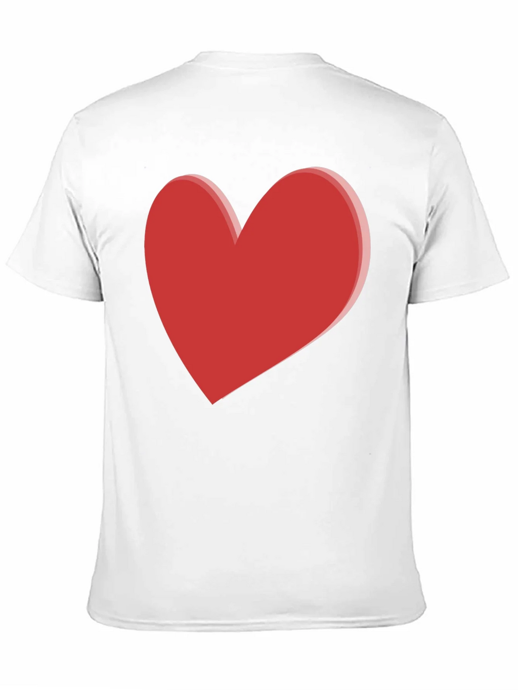 Bold Red Heart Graphic Black T-Shirt product image 10