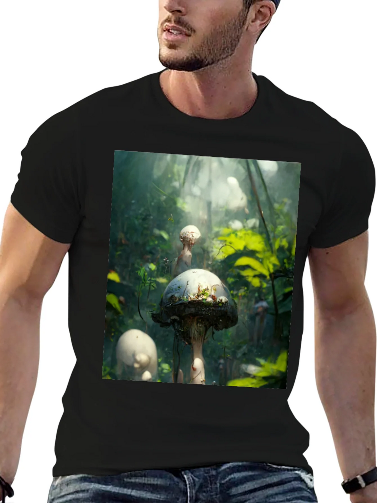 Mushroom Forest Graphic Tee - Nature Inspired Style product image 6