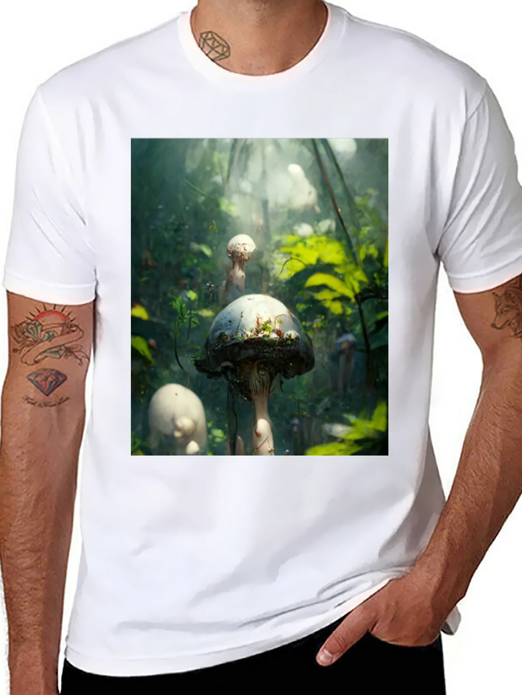 Mushroom Forest Graphic Tee - Nature Inspired Style product image 7