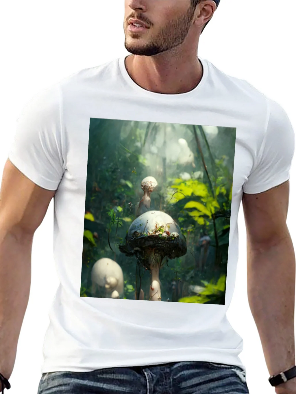 Mushroom Forest Graphic Tee - Nature Inspired Style product image 12