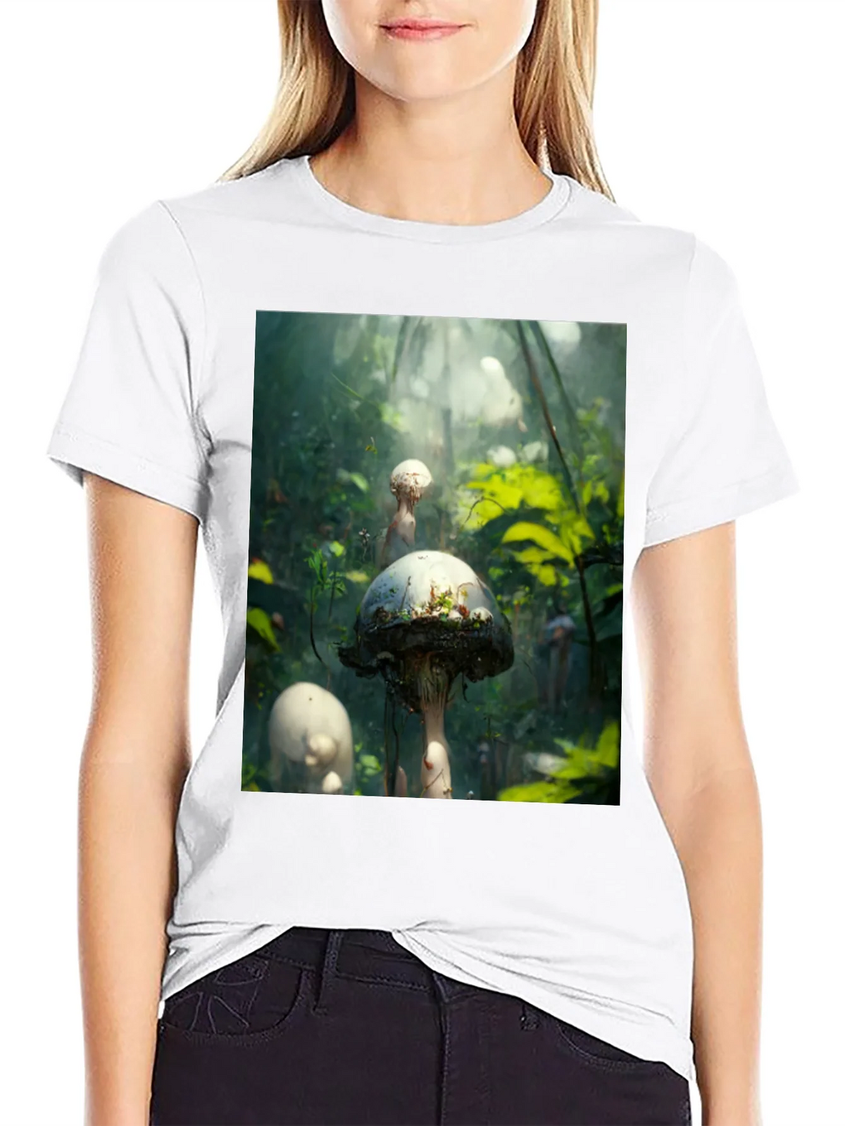 Mushroom Forest Graphic Tee - Nature Inspired Style product image 8