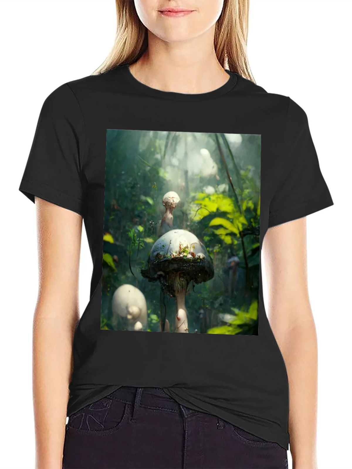 Mushroom Forest Graphic Tee - Nature Inspired Style product image 2
