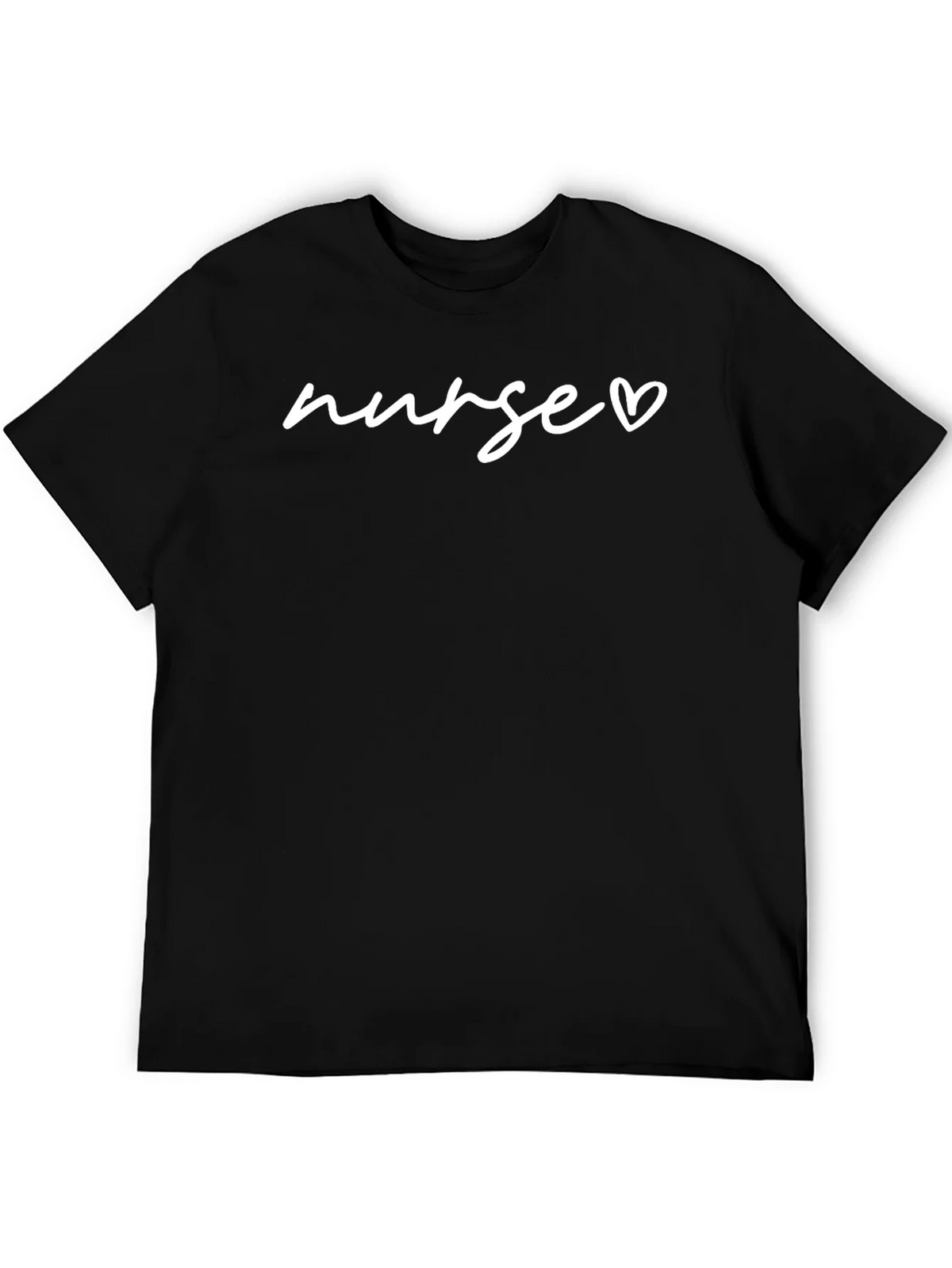 Nurse Heart T-Shirt - Black Short Sleeve product image 4