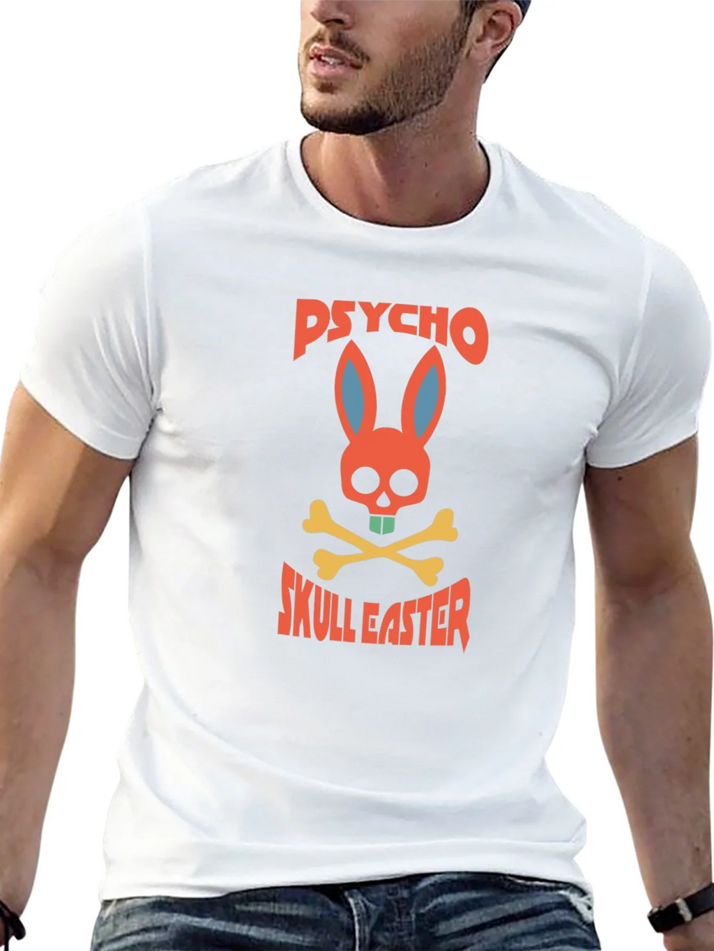 Psycho Skull Easter T-Shirt product image 6