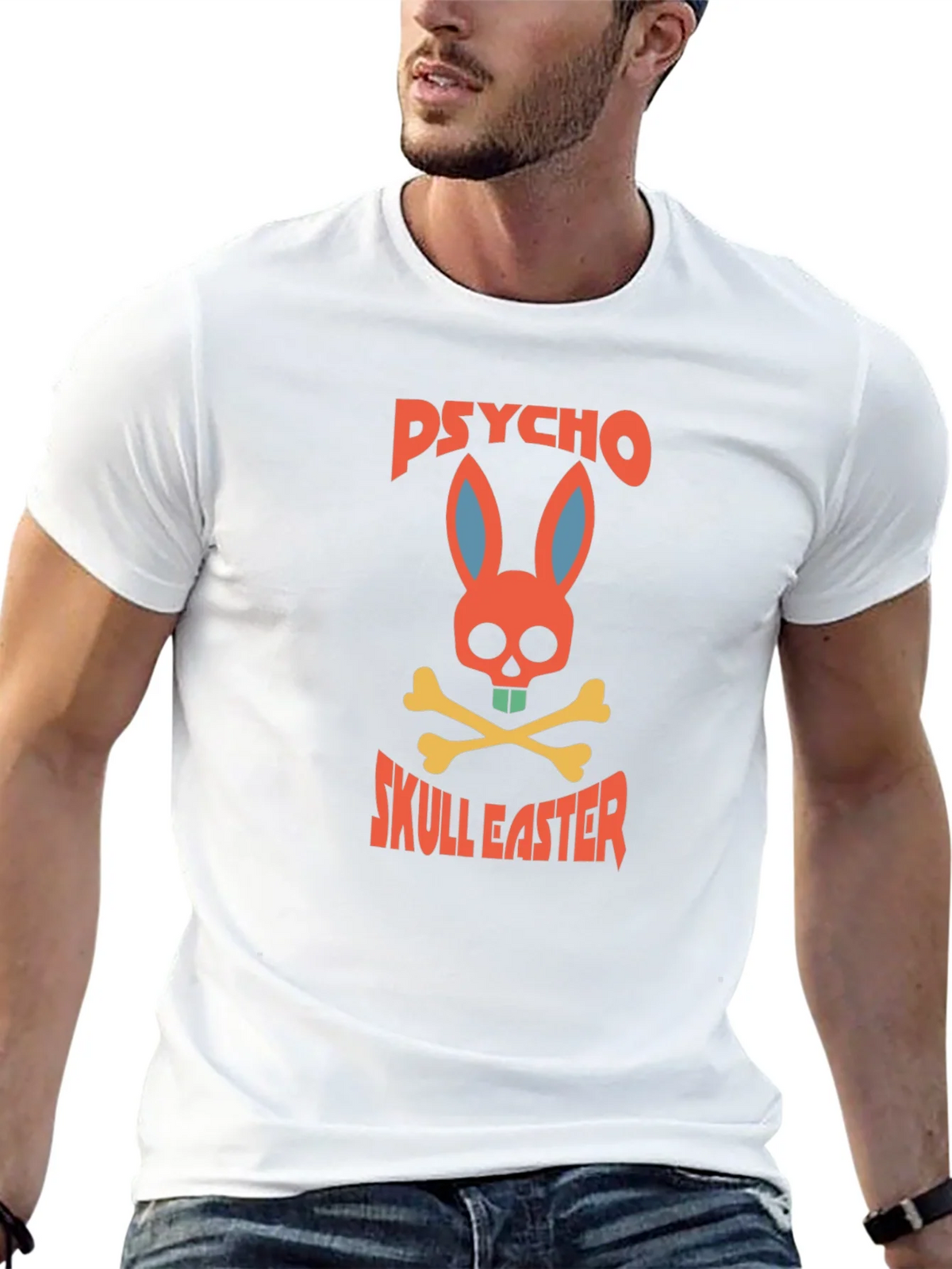Psycho Skull Easter T-Shirt product image 6