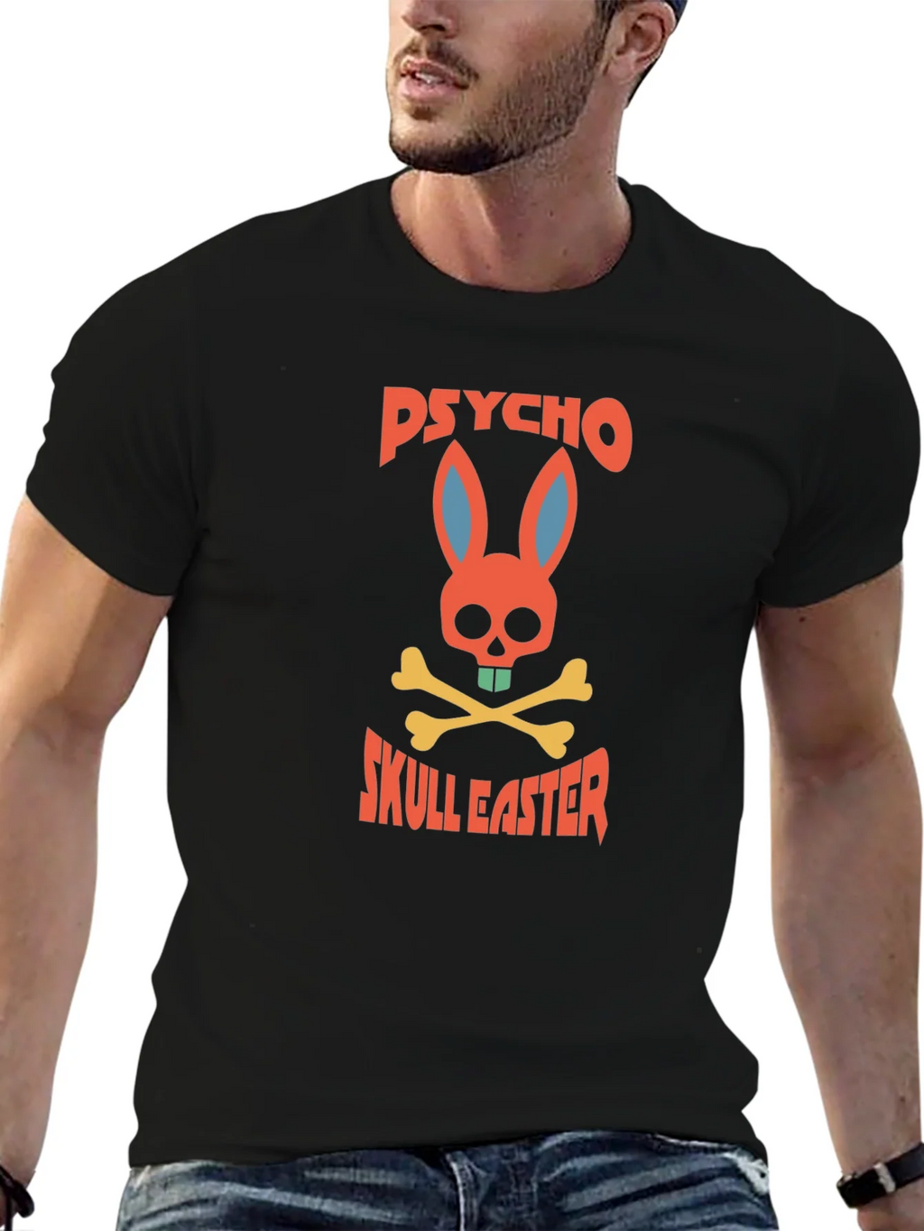 Psycho Skull Easter T-Shirt product image 3
