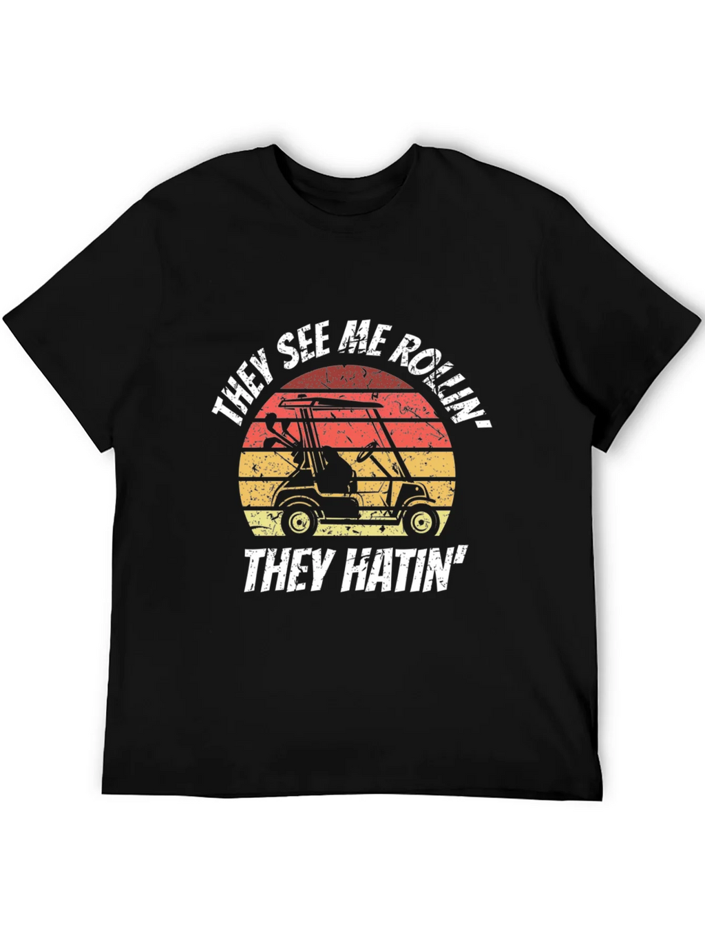 Funny Golf Cart T-Shirt - They See Me Rollin Tee product image 5