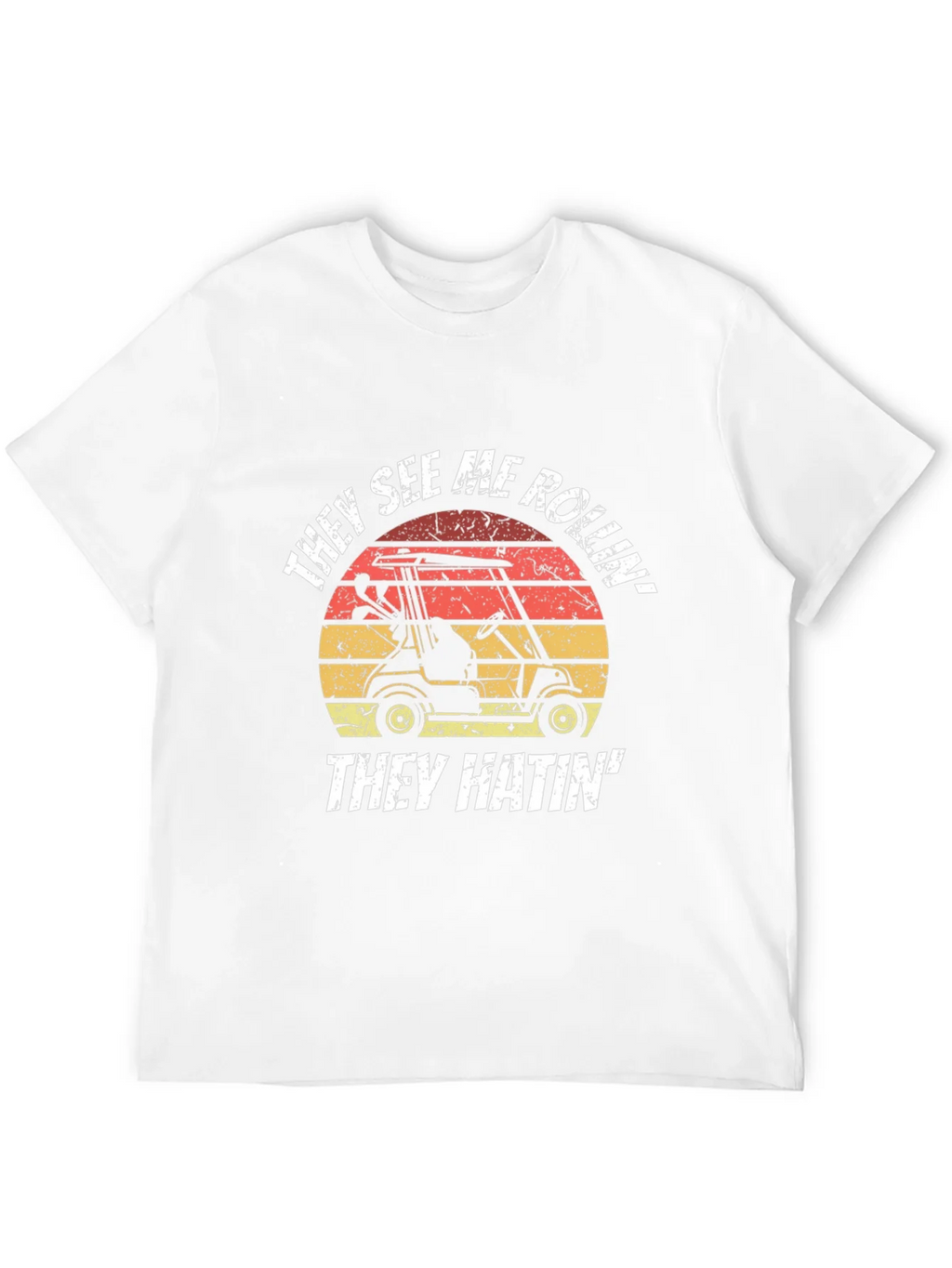 Funny Golf Cart T-Shirt - They See Me Rollin Tee product image 11