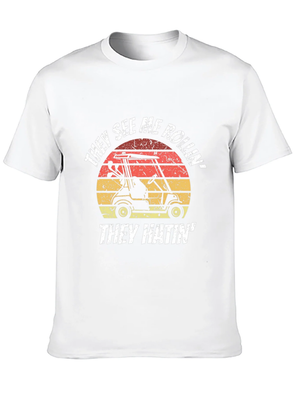 Funny Golf Cart T-Shirt - They See Me Rollin Tee product image 9