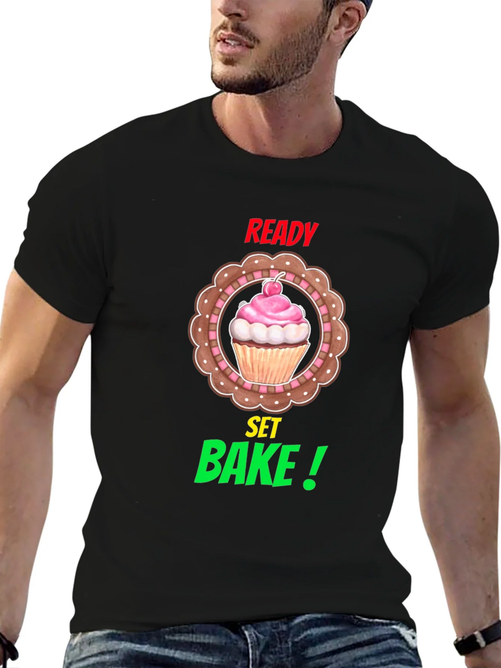 Ready Set Bake T-Shirt | Cupcake Tee product image 4