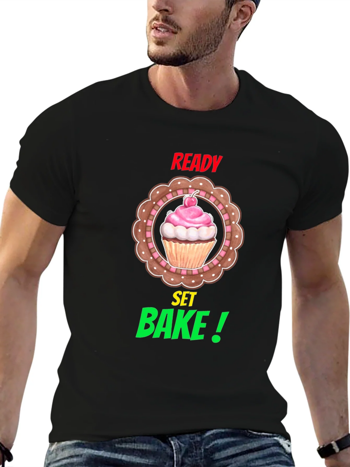 Ready Set Bake T-Shirt | Cupcake Tee product image 4
