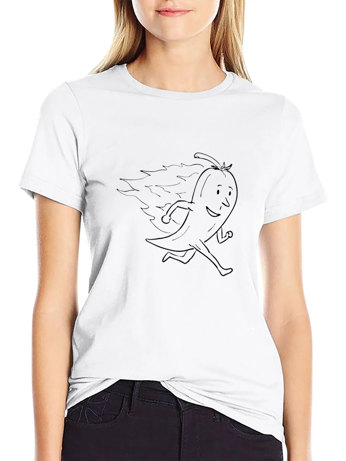 Spicy Pepper Running Black T-Shirt product image 8