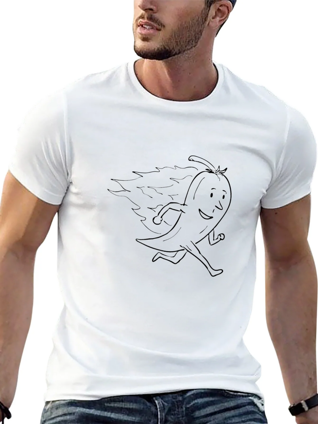 Spicy Pepper Running Black T-Shirt product image 12