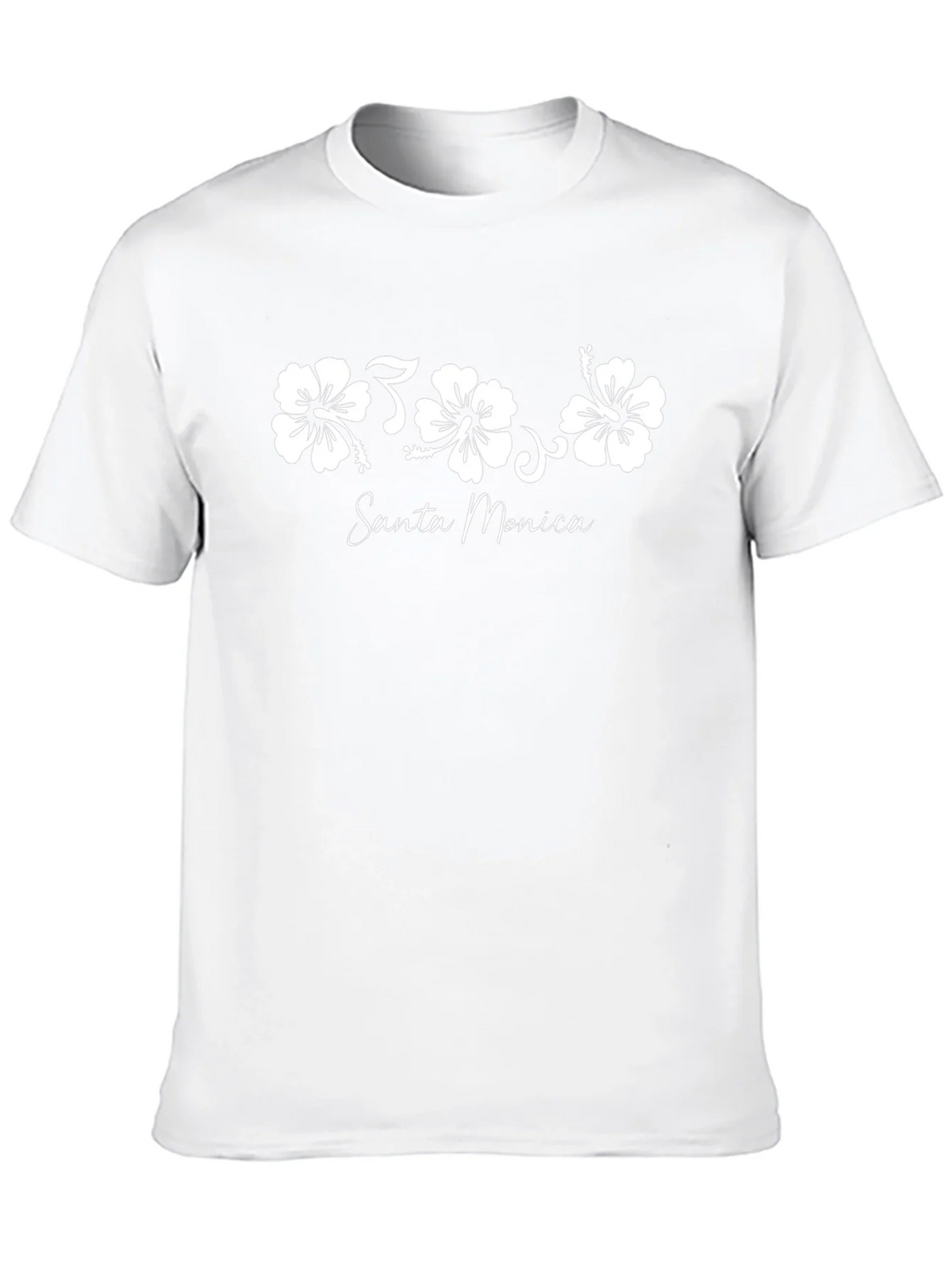 Santa Monica Hibiscus Flower Graphic Tee - Black product image 7