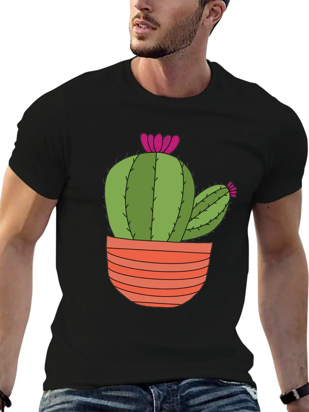 Cactus T-Shirt: Trendy Potted Plant Tee product image 6