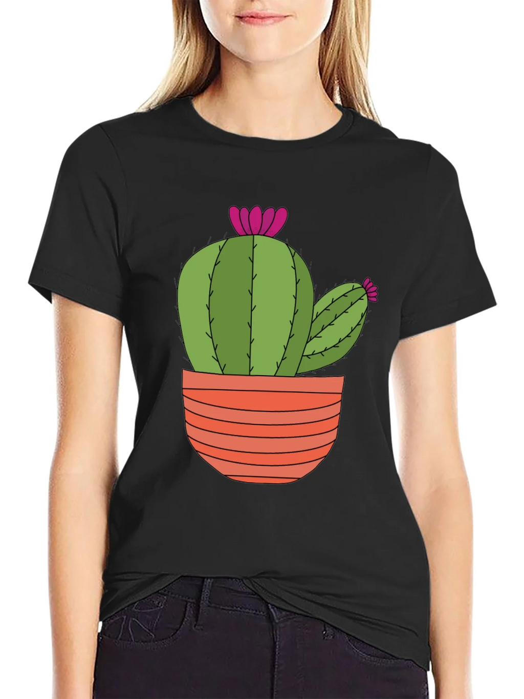 Cactus T-Shirt: Trendy Potted Plant Tee product image 2