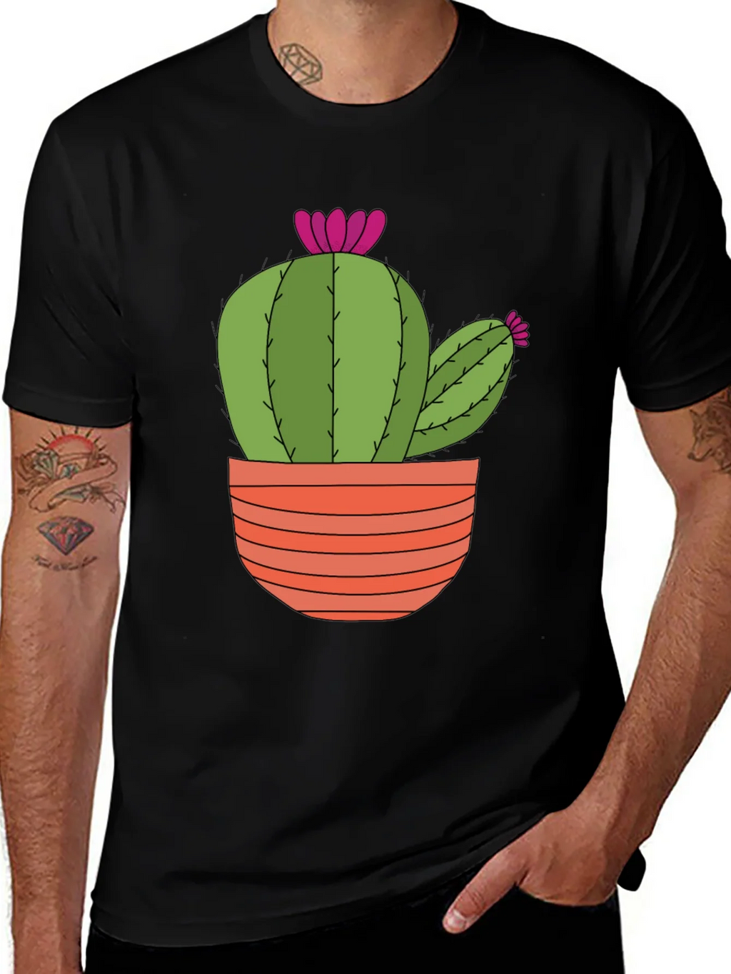 Cactus T-Shirt: Trendy Potted Plant Tee product image 1