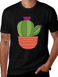Cactus T-Shirt: Trendy Potted Plant Tee product image 1
