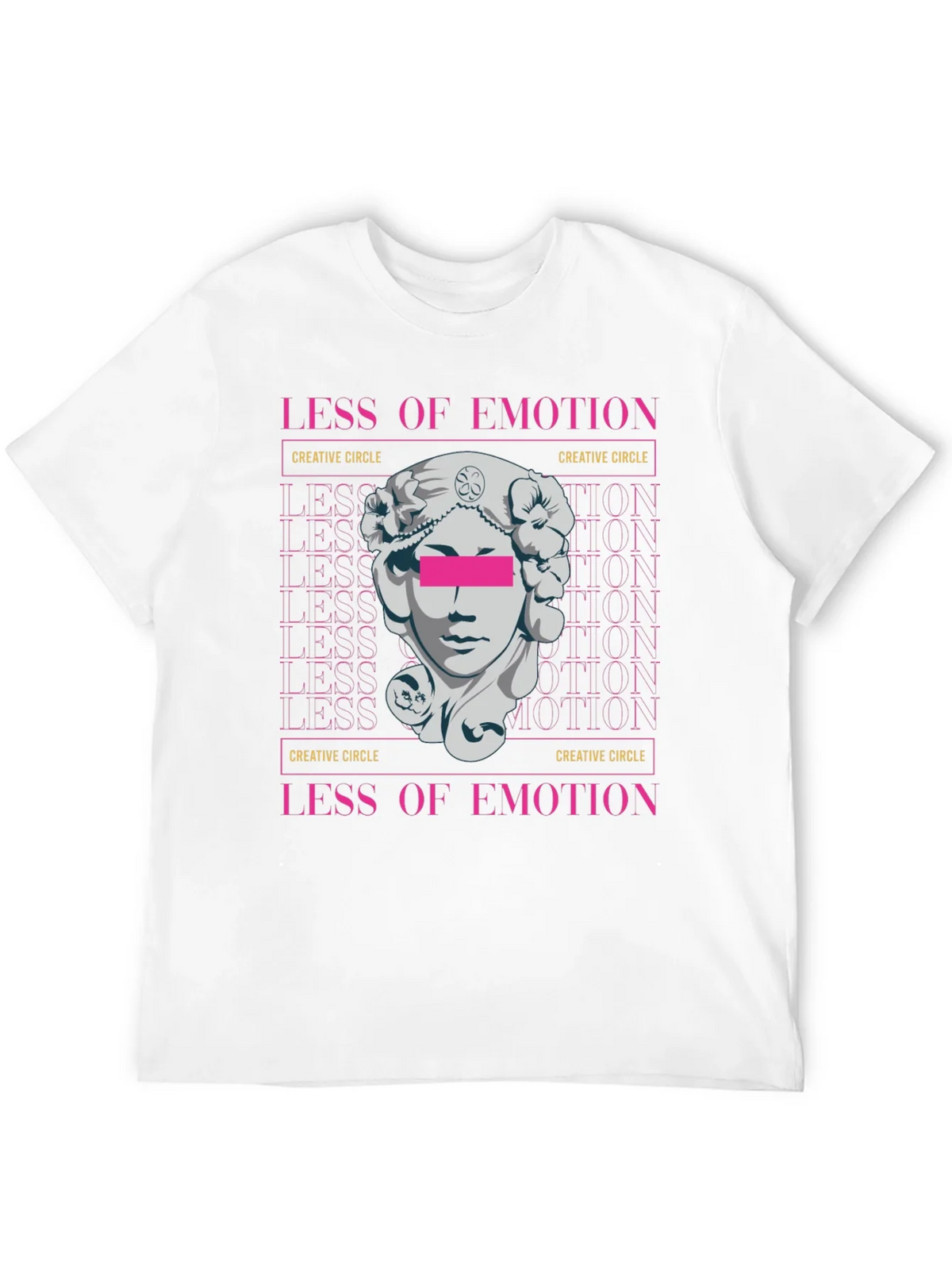 Less of Emotion Graphic Tee - Creative Circle Design product image 11