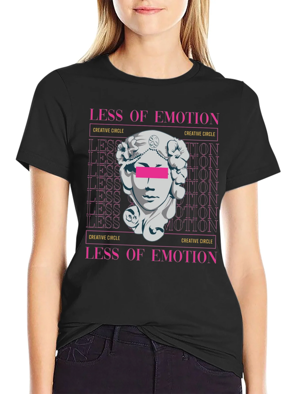 Less of Emotion Graphic Tee - Creative Circle Design product image 2