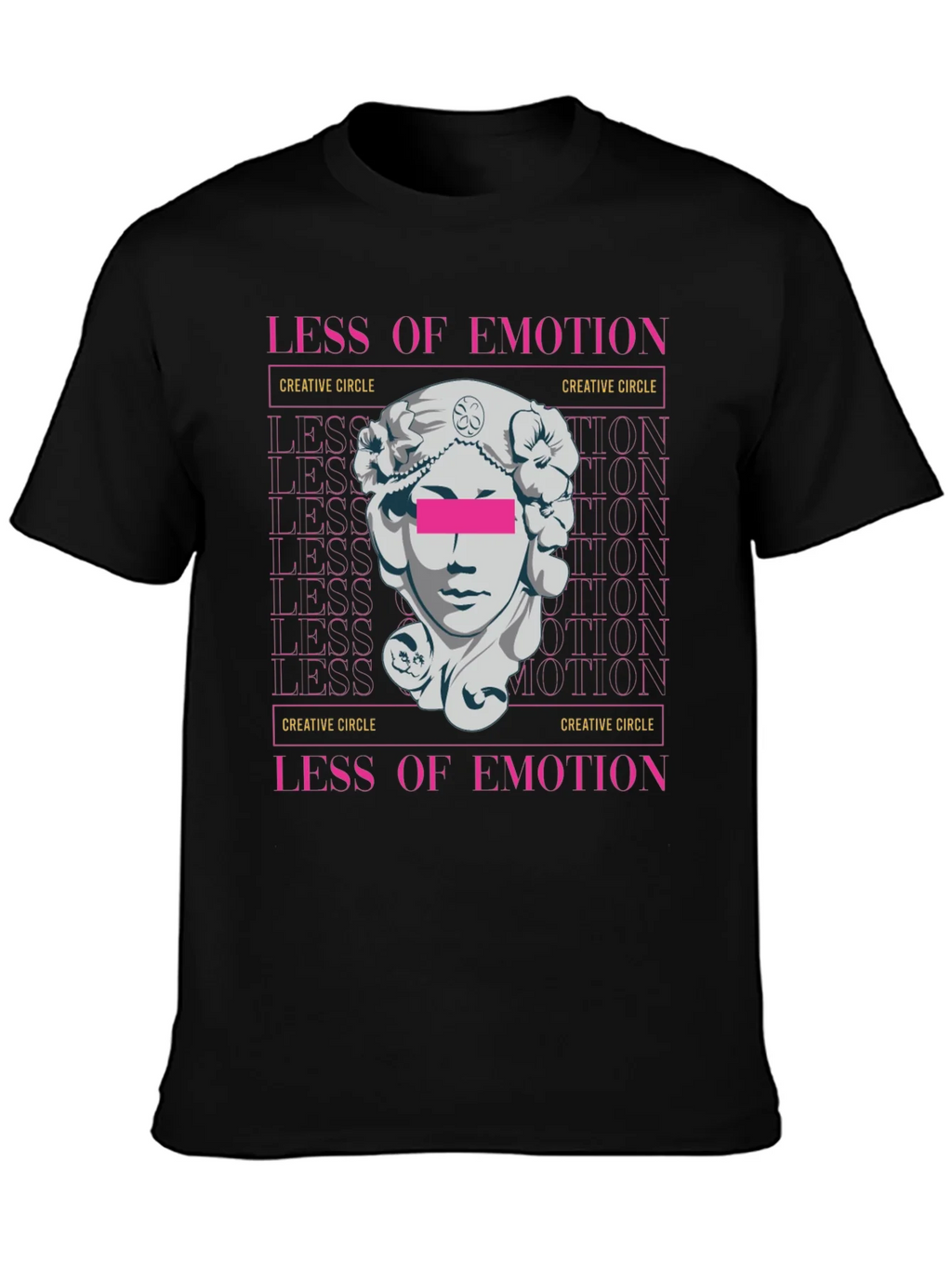 Less of Emotion Graphic Tee - Creative Circle Design product image 3