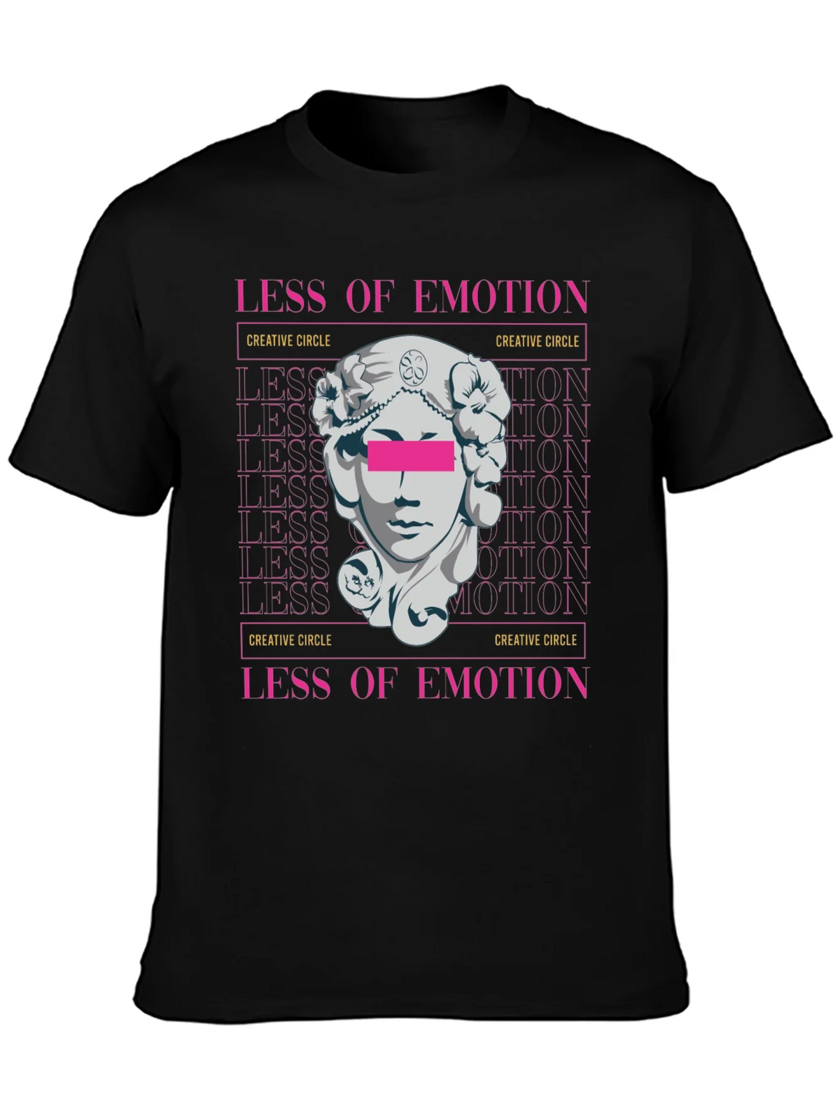 Less of Emotion Graphic Tee - Creative Circle Design product image 3