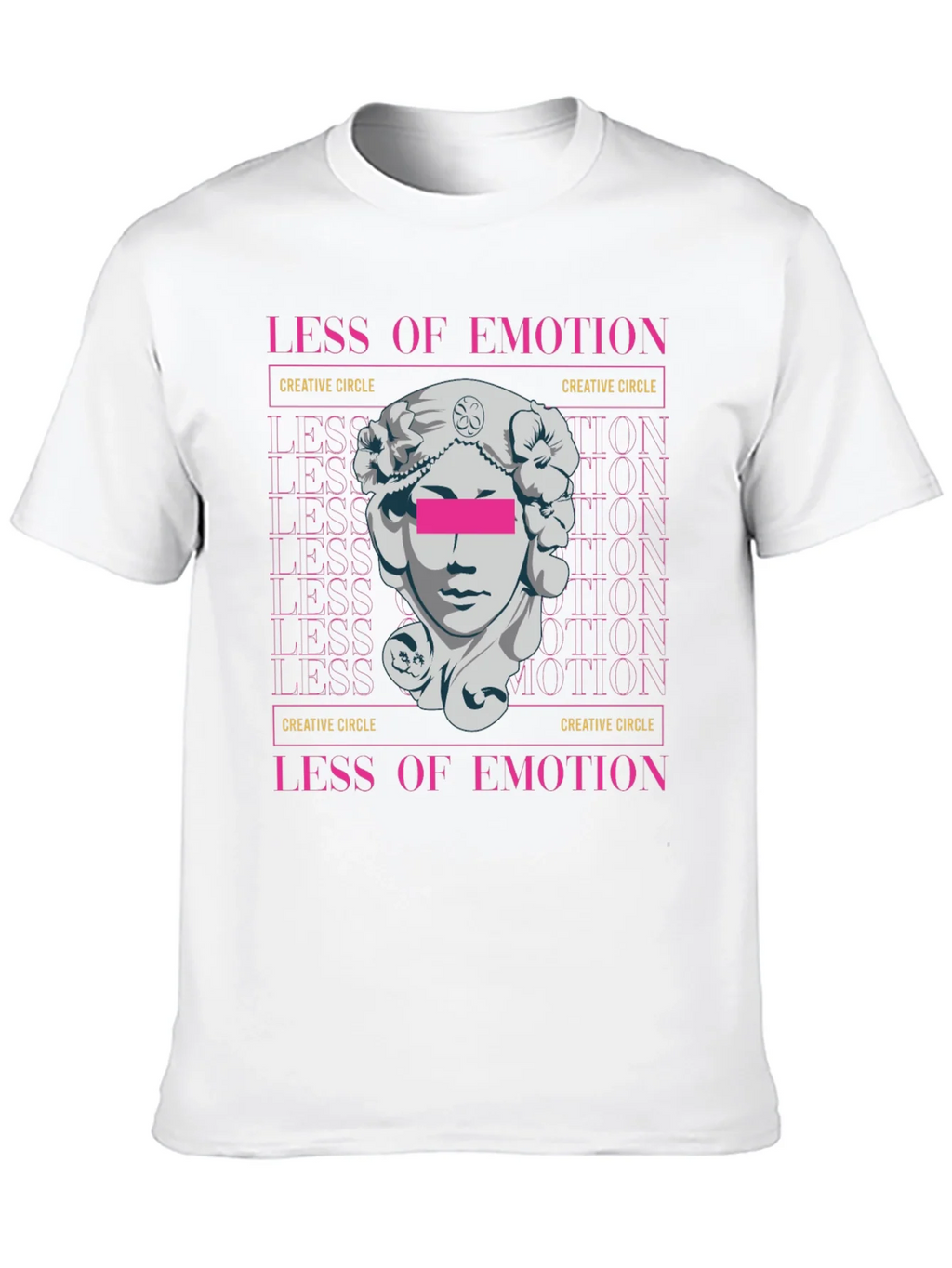 Less of Emotion Graphic Tee - Creative Circle Design product image 9