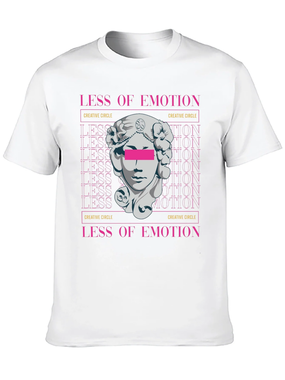 Less of Emotion Graphic Tee - Creative Circle Design product image 9