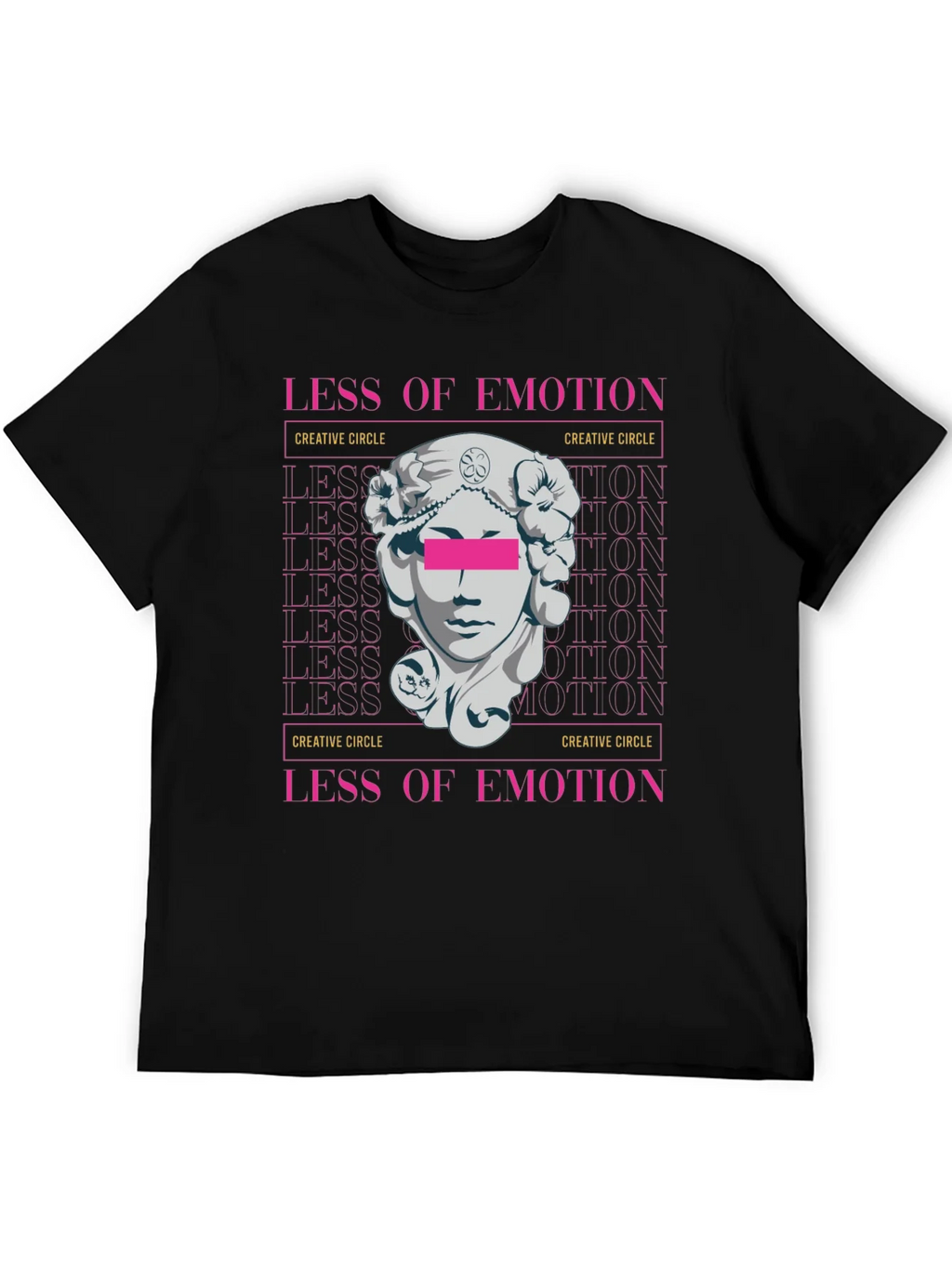 Less of Emotion Graphic Tee - Creative Circle Design product image 5