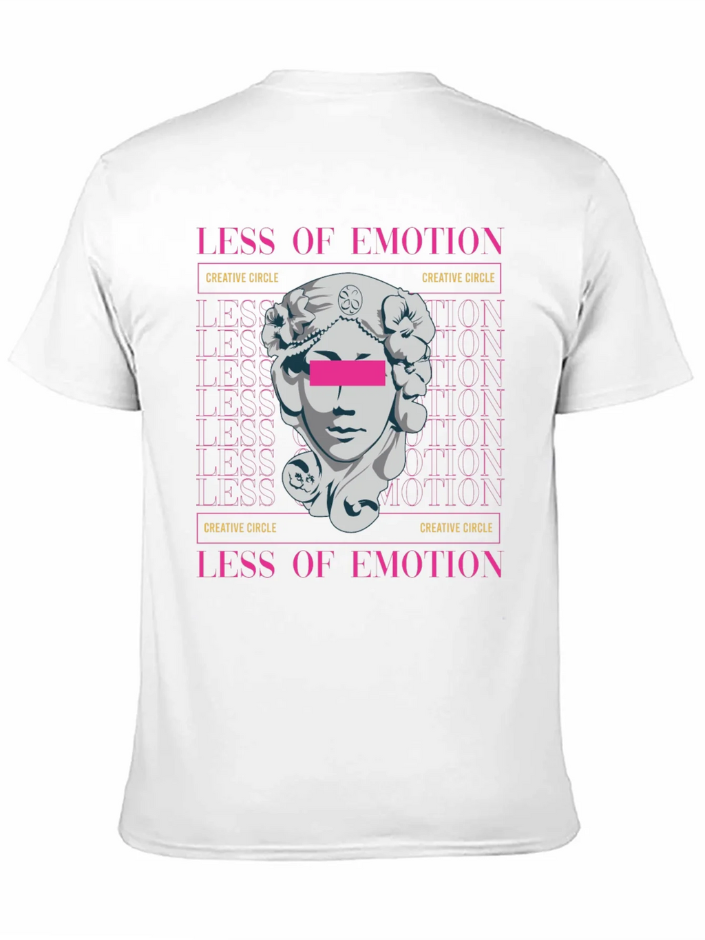 Less of Emotion Graphic Tee - Creative Circle Design product image 10