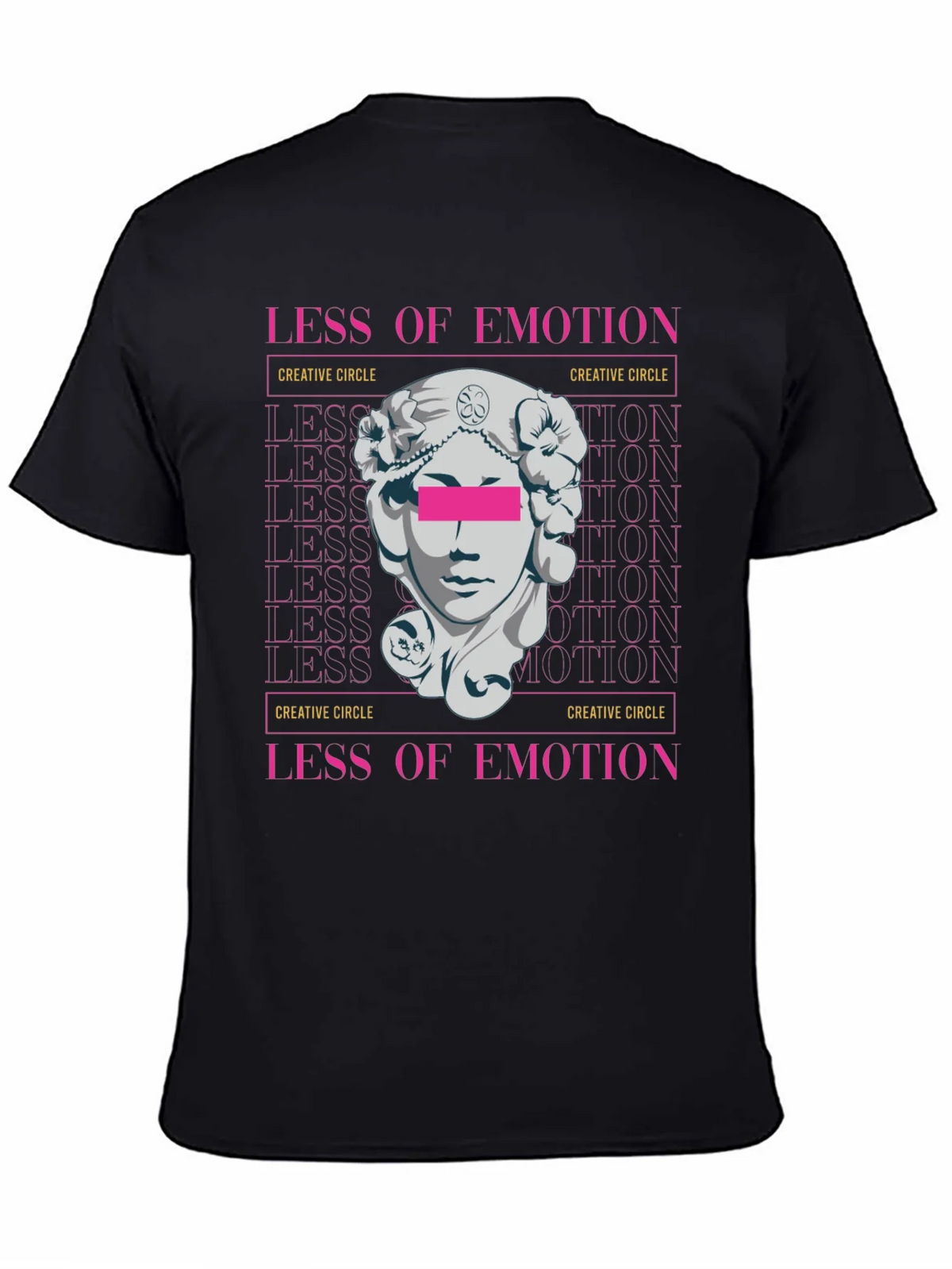 Less of Emotion Graphic Tee - Creative Circle Design product image 4