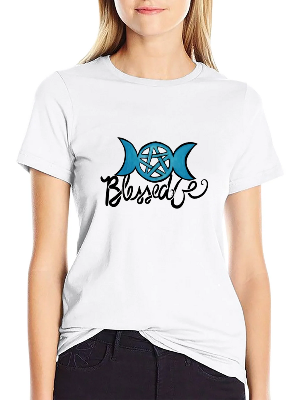 Blessed Be Wiccan T-Shirt - Black - Pagan Pentacle product image 7